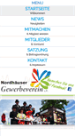 Mobile Screenshot of gewerbeverein-nordhausen.de