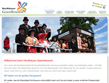 Tablet Screenshot of gewerbeverein-nordhausen.de